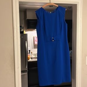 Tahari Royal Blue Sleeveless Dress size 10 worn once excellent condition.